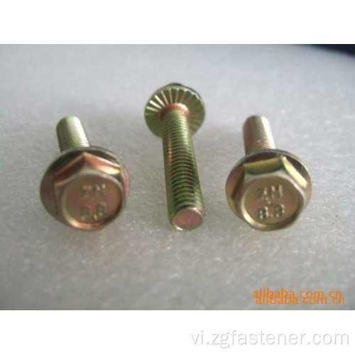 Bu lông M8 Nuts Bolt Bolt Bolt Vàng Bu lông kẽm